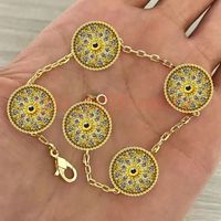 5 Flower Bracelet Gold
