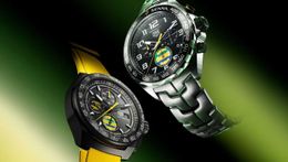TAG Heuer Formula 1 Chronograph x Senna Stainless Steel Men's Watch Stainless Steel Case Silver Case New