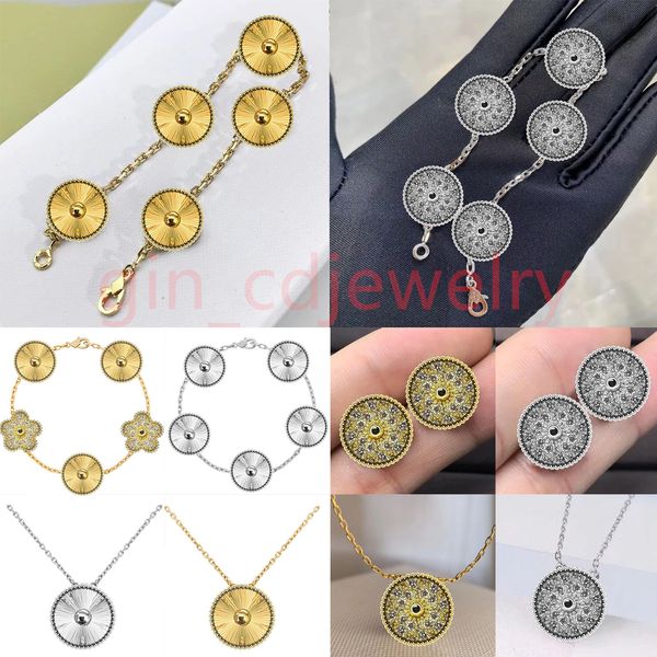 Classic Lucky Clover Necklace Bracelet Earrings Womens and Girls Valentine's Day Mother's Day Engagement Jewelry
