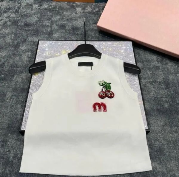 Brand Fashion Women's Tank Top Camis Embroidery Print Slim Vest Daily Casual Clothing