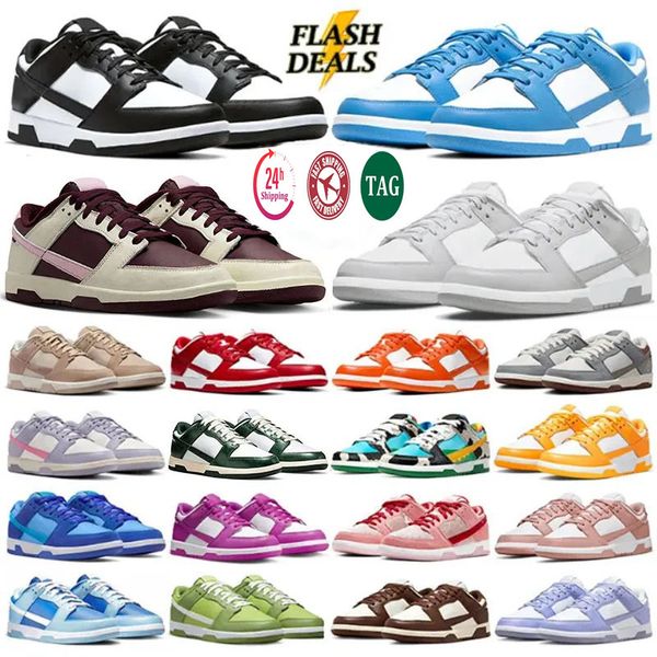 Designer Shoes Men Women Casual Running Shoes Flat Sneakers Panda Triple White Black Orange Pink University Blue Red Green Red Hiking Outdoor Mens Sports Trainers